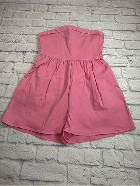 Mayblanc Strapless Pink Women’s Shorts Romper. Size Large.